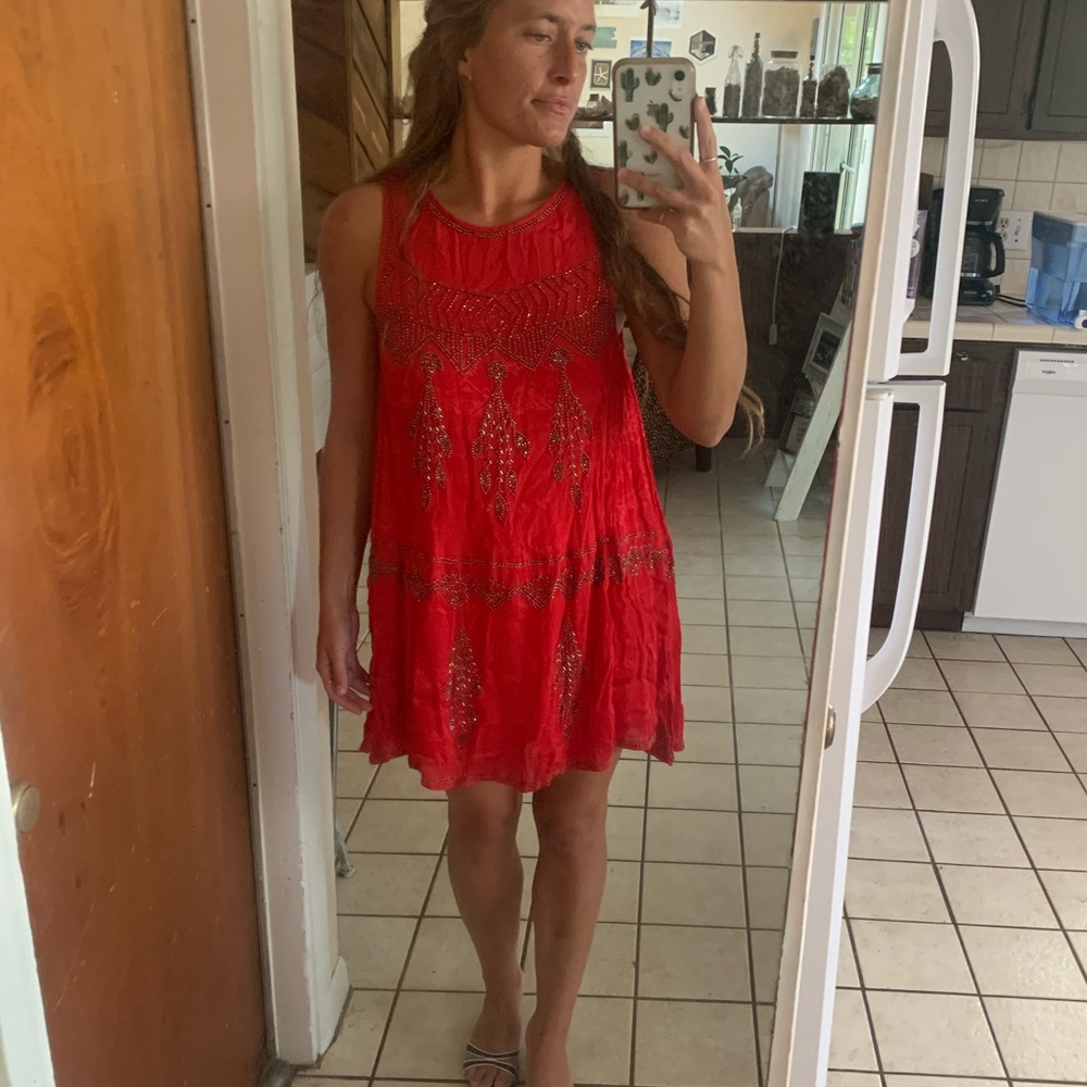 Free People Dress with beading and sequins